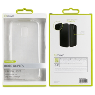 Case Crystal Soft Transparent Motorola Moto G4 Play Muvit