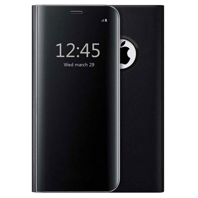 Book Type Mirror Case for iPhone 7/8 Black