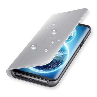Book Type Mirror Case - Samsung Galaxy S9 Silver