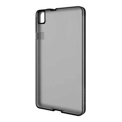 Founded Gumie Cover BQ Aquaris E6 Black without Logo