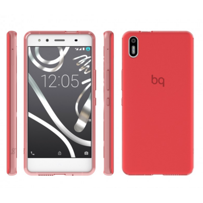 Red Gummy BQ Aquaris X5 Case