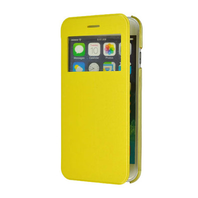 Cover for iPhone 6 with lid and window 4.7 " Orange