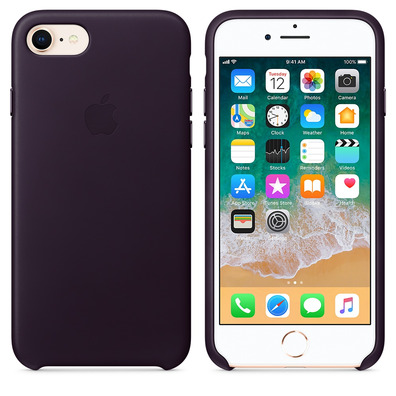 Leather Case Case for iPhone 8 / 7 - Black