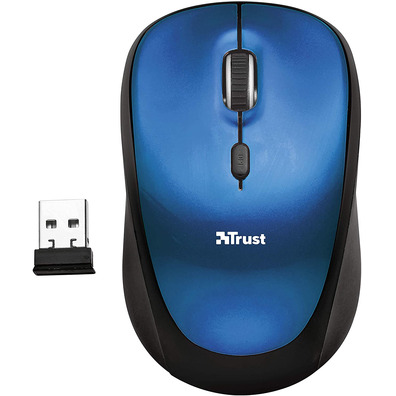 Funda + Mouse Wireless Trust Yvo 15.6 " Blue