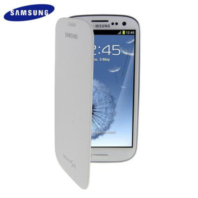 Flip Cover Case for Samsung Galaxy S3 White