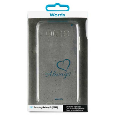 TPU Transparent Cover Always Samsung Galaxy J5 2016 Words