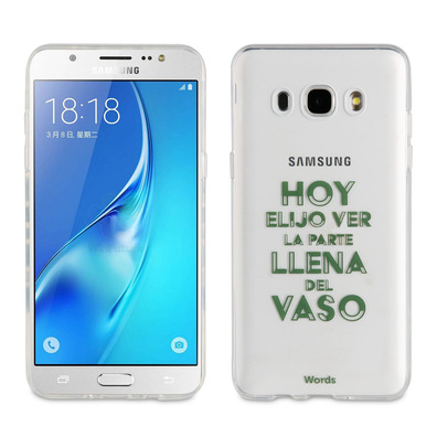 TPU transparent case Vaso Samsung Galaxy J5 2016 Words