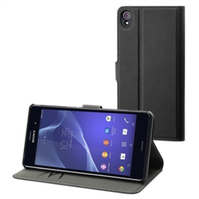 Wallet Case Black Folio Sony Xperia z3 Made For Xperia