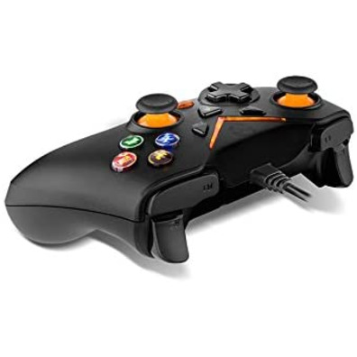 Black/Orange Gamepad Krom Key PC/PS3