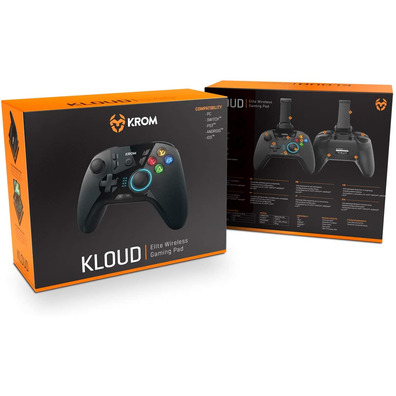 Gamepad Krom Kloud Wireless Black PC/Switch/Android/iOS