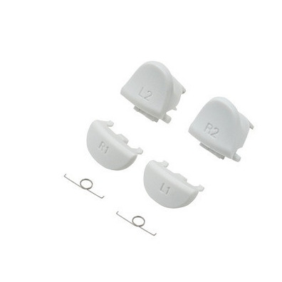 Trigger L1 L2 R1 R2 For Dualshock 4 V4 White