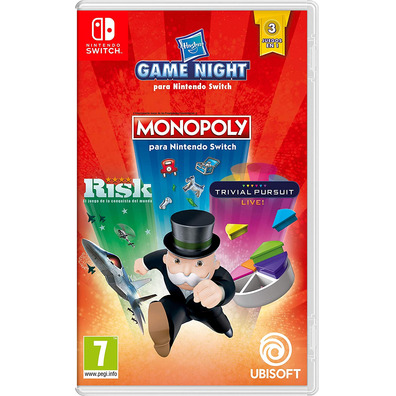 Hasbro Game Night (Monopoly + Risk + Trivial Pursuit) Switch