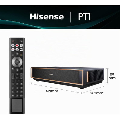 Hispanic PT1 Trichroma 4K Laser Smart TV Projector from Ultracorto