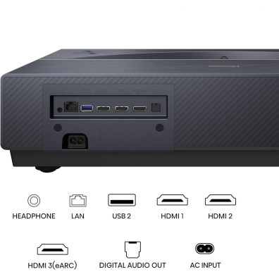 Hispanic PT1 Trichroma 4K Laser Smart TV Projector from Ultracorto