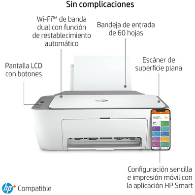 HP Deskjet 2720e Wifi/White Fax Multifunction Printer