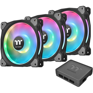 Kit 3 Fans Thermal Riing Duo 14cm RGB