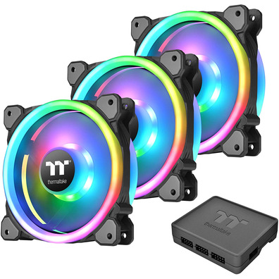 Kit 3 Fans Thermal Riing Trio 12 cm RGB