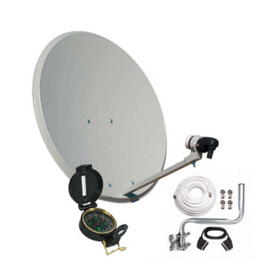 Antena 80cm + LNB + Satellite Locator + Installation Kit