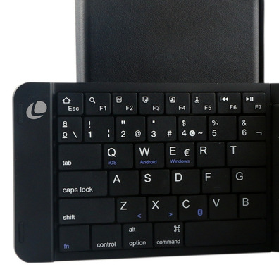 Leotec Mini Bluetooth Keyboard Plegable with Black Battery