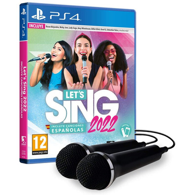 Let's Sing 2022 + 2 PS4 Microphones