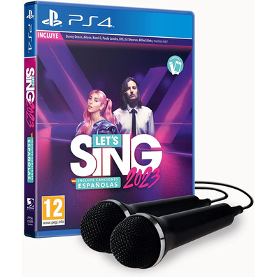 Let's Sing 2023 + 2 PS4 Microphones