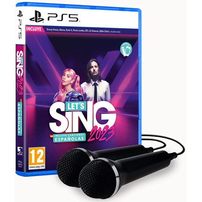 Let's Sing 2023 + 2 PS5 Microphones