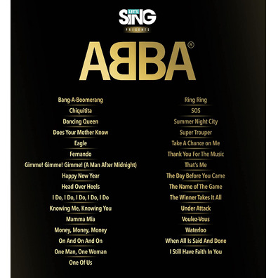 Let's Sing Abba + 2 PS4 Microphones