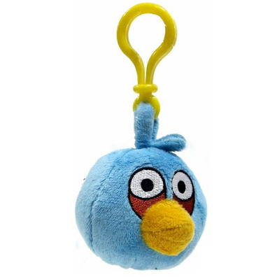 Angry Birds Keychain - Black Blue