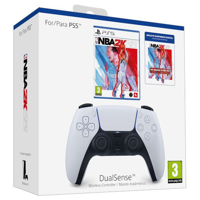 Command Dualsense Wireless + NBA 2K22 + Lote Jumpstart