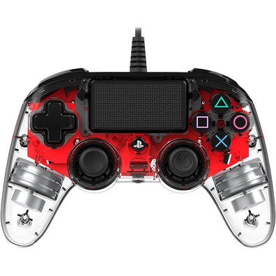 Command Nacon Compact Wired Illuminated Red Official PS4