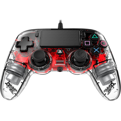 Command Nacon Compact Wired Illuminated Red Official PS4