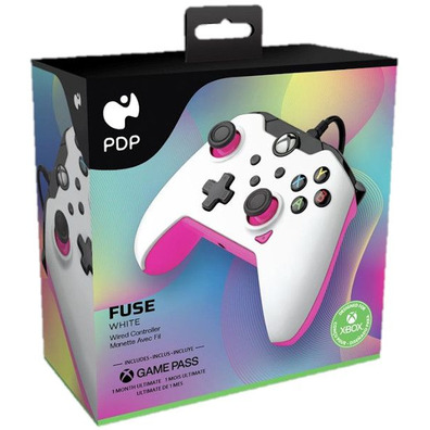 PDP Wired Controller White Pink + 1 Month Gamepass Xbox Series/Xbox One/PC