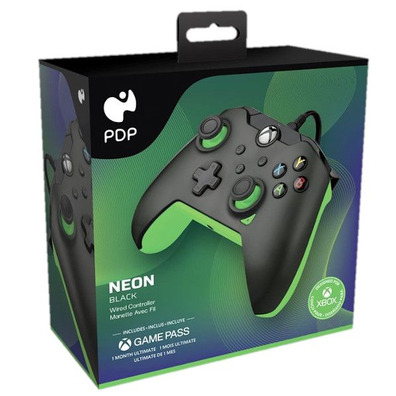 PDP Wired Xbox/PC + 1 Month Gamepass Xbox Series/Xbox One/PC Neon Black