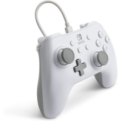 Command Power A Wired Controller White Nintendo Switch