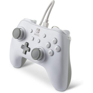 Command Power A Wired Controller White Nintendo Switch