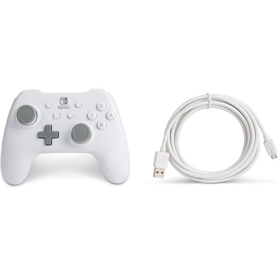 Command Power A Wired Controller White Nintendo Switch