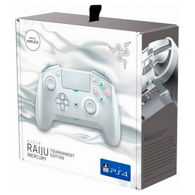 Control Razer Raiju Tournament Edition Mercury White PC/PS4