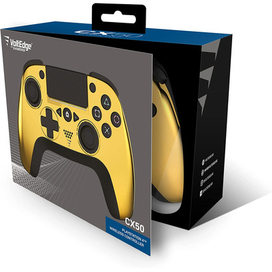 Command Voltedge Wireless Controller CX50 Chrome Gold PS4