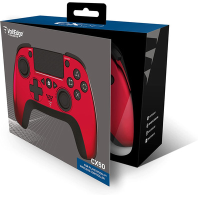 Command Voltedge Wireless Controller CX50 Chrome Red PS4