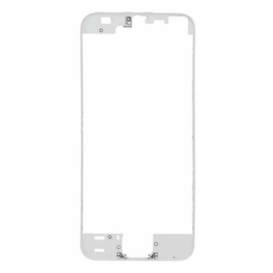 Front Frame with Hot Glue - iPhone 5S/SE White