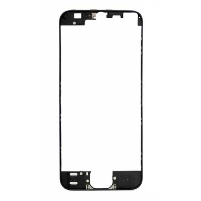 Front Frame with Hot Glue - iPhone 5S/SE Black