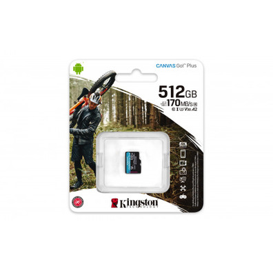 Memory MicroSD Kingston 512 GB MicroSD Class 10 UHS-I