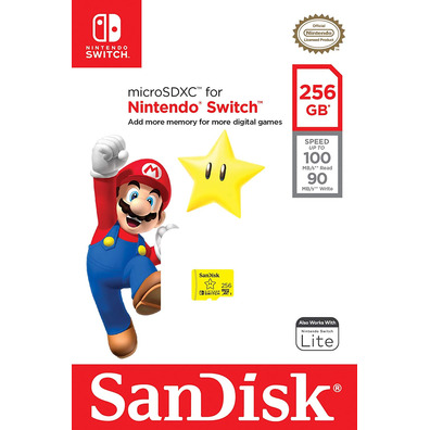 MicroSDXC 256GB Sandisk Switch Memory