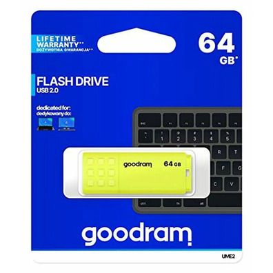 USB Goodram 64GB UME2 Yellow USB 2.0 Memory