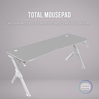Table Mars Gaming MGD XL White 160x60 cm