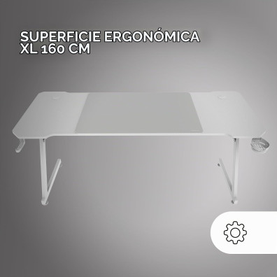 Table Mars Gaming Mgdx160w White