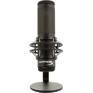 Black HyperX QuadCast S Microphone
