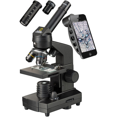 Bresser National Geographic 40x-1280x Microscope With Smartphone Support