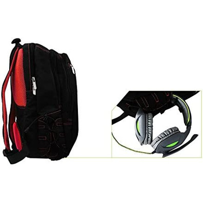 17 '' Keep Out BK7GXL Black/Red Laptop Backpack