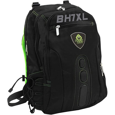 17 '' Keep Out BK7GXL Black/Green Laptop Backpack